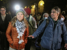 Грета Тунберг митингует в Грузии против Азербайджана и Запада