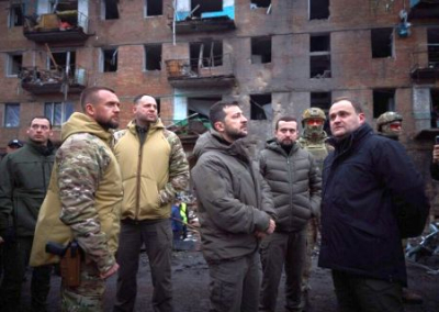 Зеленский обнародовал кадры ракетных ударов по энергетическим объектам Украины