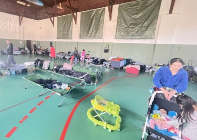Украинские беженцы в Германии пожаловались на спартанские условия жизни в спортзале