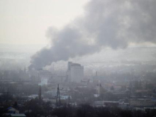 В Луганске произошёл пожар на складе горюче-смазочных материалов