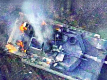 Бойцы российской армии подбили первый американский танк Abrams вблизи Авдеевки