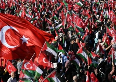 В Стамбуле проходит миллионный митинг в поддержку Палестины. В Лондоне также протестуют против агрессии Израиля