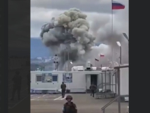 Обнародовано видео с ударом по российской базе в Нагорном Карабахе