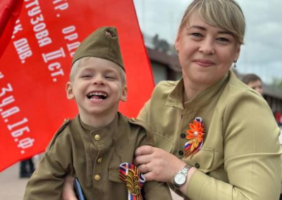 На Кубани состоялся военный парад детсадовцев