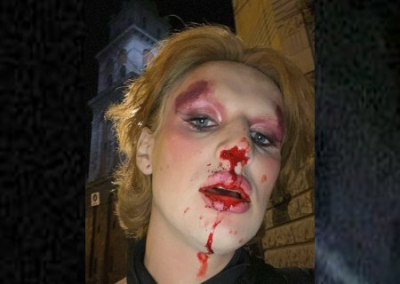 В центре Львова избили трансгендерную военную ВСУ по имени Хелен
