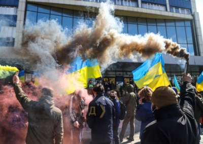 В Одессе партия Порошенко организовала митинг против установки доски погибшим «куликовцам»