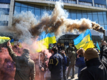 В Одессе партия Порошенко организовала митинг против установки доски погибшим «куликовцам»