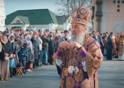 В Киево-Печерской лавре прошло формально последнее воскресное богослужение УПЦ
