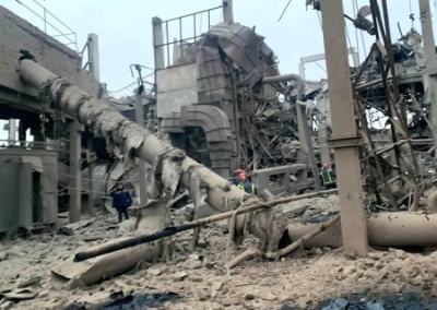 «Укрэнерго»: в стране повреждены все крупные тепло- и гидроэлектростанции