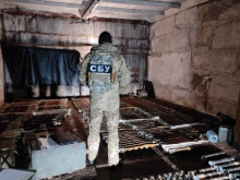 На временно оккупированной Украиной территории Донбасса обнаружены рекордные схроны оружия и боеприпасов