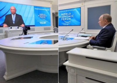 В получасовом выступлении на форуме в Давосе Путин рассказал о старом мире и новой войне